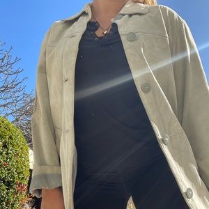 Vintage oversized suede jacket